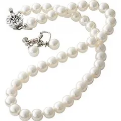 【新品・2営業日で発送】ドゥーナイスクラップ　泉州産貝パール２点セット　ホワイト　 ４６５－０５２８－１９