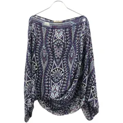 EMILIO PUCCI エミリオプッチ シルクドルマンブラウス 36RM55 パープル 34のサムネイル