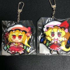 両面ラバーキーホルダー　フラン　茜屋 二個 東方プロジェクト
