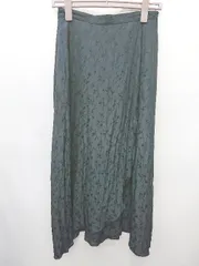 ◇ SLOBE IENA スローブイエナ 花柄 ジャガード ロング フレア スカート サイズ38 ブラック レディース P  【1407260041900】