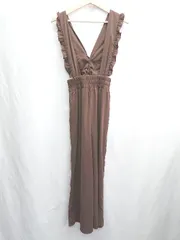 ◇ ⊂ MAJESTIC LEGON マジェスティックレゴン サロペットパンツ サイズM ブラウン系 レディース E  【1501160030504】のサムネイル