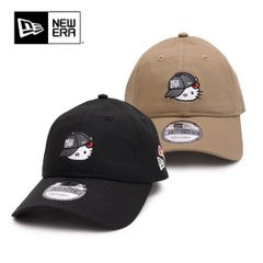 ニューエラ【ＮＥＷ ＥＲＡ】9TWENTY HELLO KITTY キャップ カーキ ブラック 帽子 ユニセックス サンリオ コラボ キャラクター