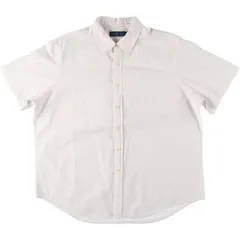 古着 ラルフローレン Ralph Lauren シアサッカー 半袖 ボタンダウンシャツ メンズXXL相当/eaa534566