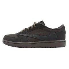 NIKE ナイキ DM7866-202 【フェイクバスター鑑定済】× Travis Scott Air Jordan 1 Low OG SP Velvet Brown and Dark Mocha トラヴィススコットエアジョーダン1 ロー OG SP【新古品】