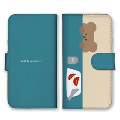 iPhone12 Pro Max ケース 手帳型 アイフォン12 プロマックス スマホケース 携帯ケース クマ くまさん テディベア パンケーキ 飛行機 イラスト かわいい ブルー ベージュ 韓国  スマホカバー カラー03