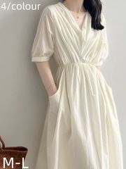 ワンピース レディース  きれいめ 膝丈ワンピース 春夏新作 半袖ワンピース 無地 ひざ丈スカートオシャレドレス ゆったり シンプル
