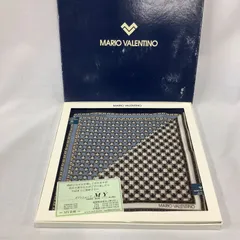 【未使用】マリオバレンチノ　2枚組　メンズハンカチ　C402
