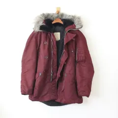 ALPHA アルファ 90s ジャケット N-3B 民間用 USA製 バーガンディ M （w-1420831）