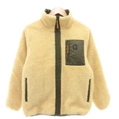 ロキシー ROXY ジャケット リバーシブル ボア ジップアップ S カーキ アイボリー /AEのサムネイル
