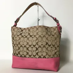 2507-79｜コーチ シグネチャー ワンショルダーバッグ ピンク