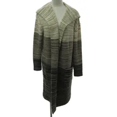 ジェームスパース JAMES PERSE 美品 近年モデル フーデッド ロングカーディガン ニット セーター ウール混 ショールカラー ブラウン系 茶系 1 約S相当 1111のサムネイル