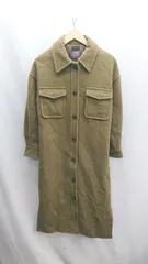 ■ ⊇ apart by lowrys アパートバイローリーズ 長袖 ロングコート サイズF カーキ レディース E  【1502200001553】のサムネイル
