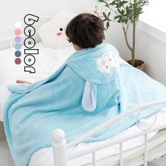 キッズ バスローブ 毛布 もうふ 女の子 男の子 男女兼用 可愛い 裏起毛 もこもこ 帽付 防寒 薄手 こども毛布 キッズ マント ふわふわ 子供