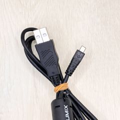 Genuine Panasonic LUMIX USB Cable, Charging Cable, Charger for Cameras, Digital Cameras, and more. DMW-USBC1 Transfer Cable (Product Number: 0221-2010).