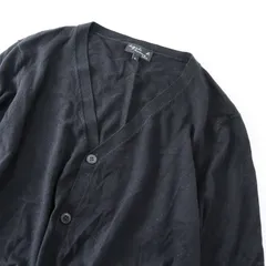 アニエスベーオム agnes b. HOMME シルクウールカシミヤVネックカーディガン 2/ブラック ニット 羽織り メンズ【2400013644211】のサムネイル