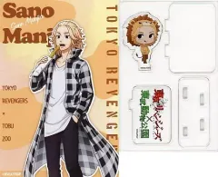 【中古】ポストカード 佐野万次郎 ちびキャライラスト スタンド付きポストカード 「東京リベンジャーズ×東武動物公園」