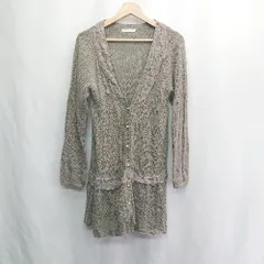 ◇ ⊂ axes femme アクシーズファム 長袖 カーディガン サイズM グレージュ系 レディース E  【1503060008522】