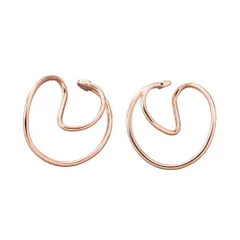 【ピンクゴールド × フリーサイズ】[Cream dot. クリームドット公式] イヤーカフ レディース イヤーカフ 金属アレルギー ニッケルフリー フープ 大きめ レイヤード風 イヤカフ 両耳用 セット 大人 微調整可能