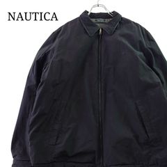 00s NAUTICA ドリズラージャケット 黒 XL A448 裏地チェック - メルカリ