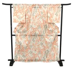 小紋/絽/夏用/美品/白/仕立上がり/適応身長155～162㎝/11441