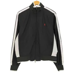 ポロバイラルフローレン Polo by RALPH LAUREN 90-00s ポニー刺繍 サイドライン ハイネック ダブルジップ トラックジャケット メンズ import：M 