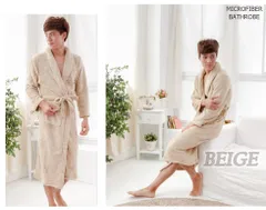 バスローブ ベージュ M-L メンズ レディース ふわふわ タオル地 ワンオペ 男女兼用 ガウン ルームウェア リラックス 着る毛布 ママ 子育て お風呂上がり 部屋着 あったか ギフト プレゼント 速乾 ロング マシュマロ バレンタイン エステ