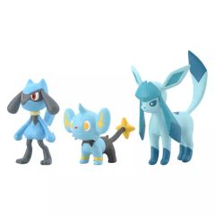 [중고] 식완 트레이딩 피겨 2. 리올 & 코링크 & 그레이시아 [포켓몬 스케일 월드 신오 지방 2]