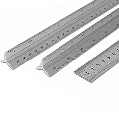 【数量限定】縮尺定規 Tuloka三角スケール 12種類の縮尺目盛 建築図面用 1/20 1/25 1/50 1/75 1/100 1/150 と1/100 1/200 1/250 1/300 1/400 1/500