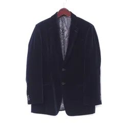 ARMANI COLLEZIONI 黒 ベルベットジャケット 40（お値下げ可）