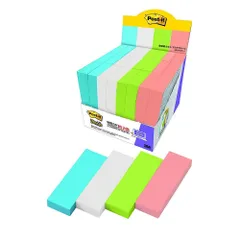 スリーエム ポストイット 強粘着ふせん マルチカラー4 増量パック 75×25mm 90枚×24パッド 5001SS-MC-4 （1点）