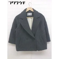 ■ bulle de savon ビュル デ サボン 長袖 チェスター コート サイズF ダークグレー系 レディース  【中古】 【1108110007939】のサムネイル