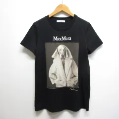 美品　マックスマーラ　DOG ロゴTシャツ 黒色 美品 マックスマーラ DOG ロゴTシャツ 黒色 トップス