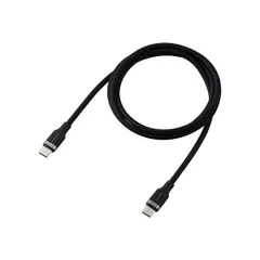 エレコム USB2.0ケーブル(USB Type-C - USB Type-C/100W対応/なめらか) 1m ブラック MPA-CC5PSSA10BK