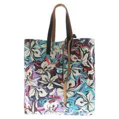 MARNI (マルニ) レザーハンドル ボタニカル PVC トートバッグ マルチのサムネイル