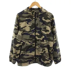 アディダス adidas マストハブ カモ ウインドブレーカー Must Haves Camo Windbreaker ジャケット パーカー カモフラ 迷彩柄 M カーキ 紺 GF3966 /YM ■MU