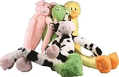 Multipet Swingin Slevins Plush Animals Squeaker Sound Interactive Dog Toy 30"のサムネイル