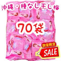 ㊗️SALE・人気商品㊗️沖縄・甘ずっぱいの好き(種なし干し梅・７０袋)梅菓子