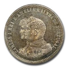 希少品】NGC AU53 スウェーデン 1866 WMメダル 工業博覧会 - メルカリ