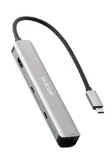 新品 エレコム USB-Cハブ ドッキングステーション 6in1 スリムタイプ PD 100W対応 4K60Hz対応 HDMI ブラック DST-W09