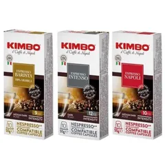 キンボ コーヒー カプセル ネスプレッソ バリスタ インテンソ ナポリ 互換 3種 3箱セット
