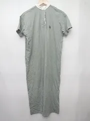 ◇ ⊂ U.S. POLO ASSN. ワンポイント ポロ 半袖 ワンピース サイズF ブルー系 レディース P  【1409090009617】