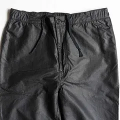 PORTER CLASSIC ブラック ハンドラバーパンツ PORTER CLASSIC ブラック ハンドラバーパンツ