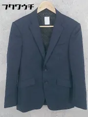 ◇ PAZZO collection ストライプ ネーム刺繍あり 長袖 テーラード ジャケット サイズYA6 ネイビー メンズ 【中古】 【1002801448165】のサムネイル