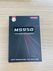 2.新品未開封パッケージ訳ありMonster Storage 2TB NVMe SSD PCIe Gen 4×4 最大読込: 7,000MB/s PS5確認済み M.2 Type 2280 内蔵 SSD 3D TLC MS950G75PCIe4HS-02TB