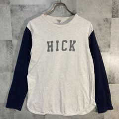 日本製 Filmelange フィルメランジェ ベースボールTシャツ コットン ホワイト＆ネイビー L