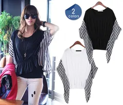 Tシャツ カットソー トップス レディース 半袖 ゆったり きれいめ 夏 春 薄手 1枚で決まる きれい おしゃれ ドルマンスリーブ 体型カバー 黒 白 ブラック ホワイト