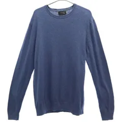 ZARA MAN ザラマン 長袖 セーター L ブルー ニット メンズ 古着