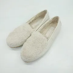 ◇ ⊇ green label relaxing UNITED ARROWS ファー付き ウォームフラットシューズ サイズ23 ホワイト レディース E  【1502180029400】