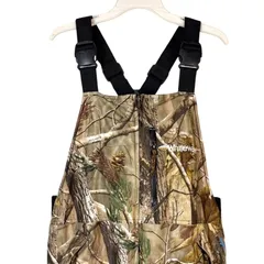 レア！！リバーシブル！2Way！ホワイトウォーターWhitewaterハンティングボアフリースオーバーオールサロペットつなぎアウトドアrealtreeリアルツリー迷彩ロゴ刺繍テックウェアRAIN BLOCKER茶色ブラウン白ホワイトvintage50128