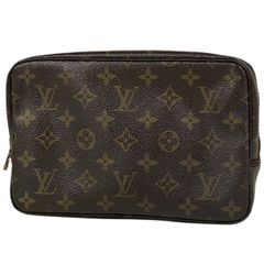 ルイ・ヴィトン Louis Vuitton トゥルース トワレット 23 メイク コスメ セカンドバッグ 化粧ポーチ モノグラム ブラウン M47524 レディース 【中古】